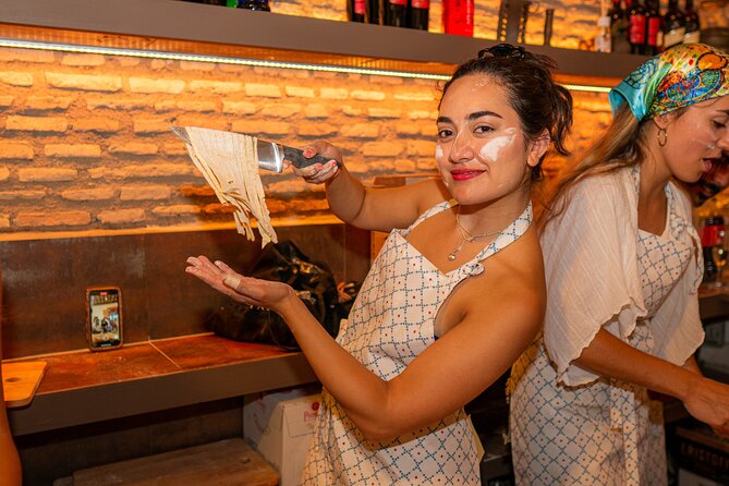 2-in-1 Pasta and Tiramisu Cooking Masterclass in Rome - What You Make: Fresh Fettuccine, Carbonara Or Cacio e Pepe, and Tiramisu