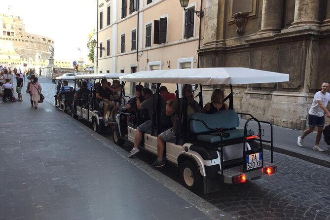 3 hours Private Golf Cart Tour - The major highlights in 3 hours. - Trevi Fountain stop: coin toss, classic photos, no extra ticket hassle