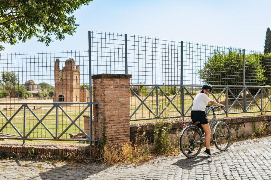Appia Antica & Aqueducts e-Bike Tour - Official Provider - Domine Quo Vadis: the start of a legendary Roman road