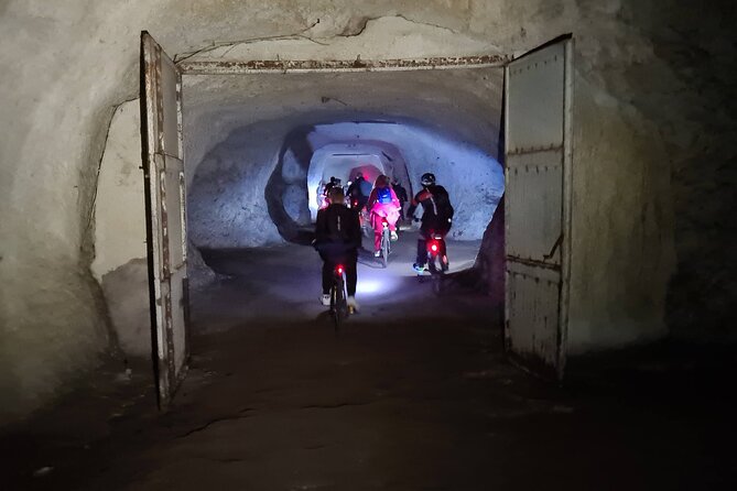 Appian Way Bike tour Underground with Catacombs & Lunch - Cecilia Metella’s Mausoleum and the Castrum Caetani Compound
