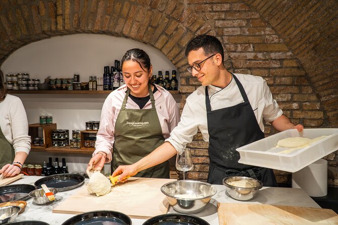 Authentic Roman Pizza, Suppli & Gelato Workshop with Italian Wine - Making Your Roman Pizza: Dough, Shape, and Toppings
