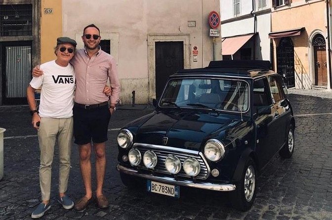 Best neighborhoods of Rome by Mini Cooper Classic Cabriolet - Colle del Gianicolo viewpoint in Monteverde