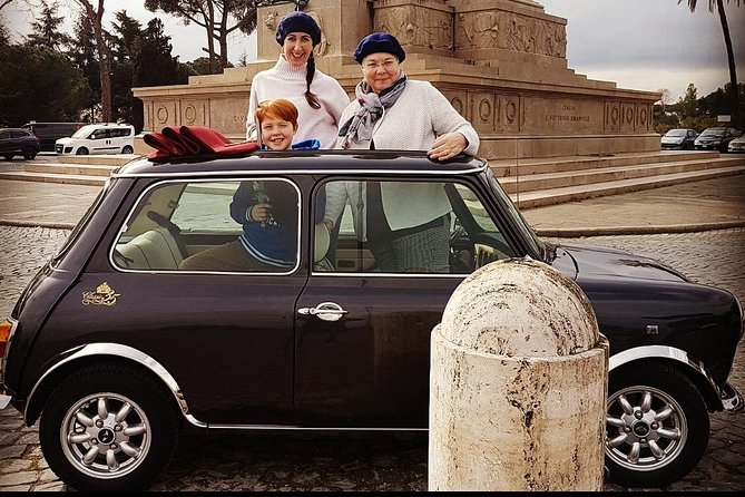 Best neighborhoods of Rome by Mini Cooper Classic Cabriolet - A second Fascism-era historic corner, then Ponte Milvio for local energy