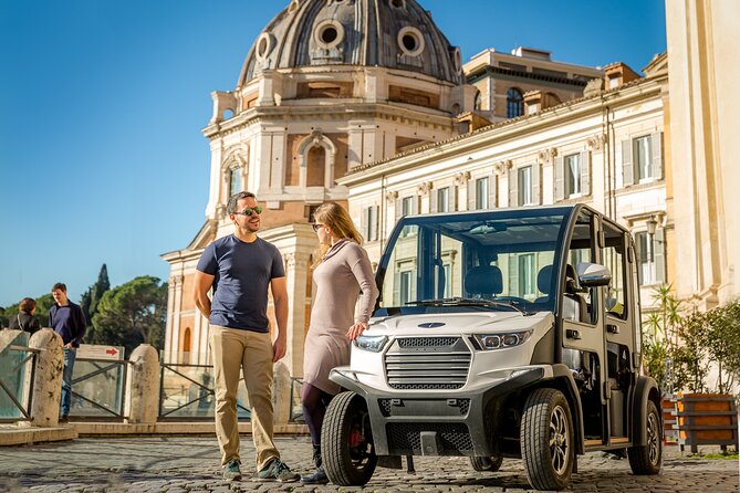 Best of Rome by golf cart - private tour larger groups - The Colosseum stop: great views, but plan around no entry