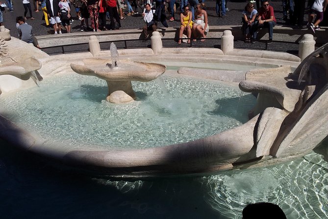 City walk through Spanish steps, Trevi fountain, Pantheon, Navona, Angel Castle - The Church of St. Louis of the French and Caravaggio in Saint Matthew’s Chapel