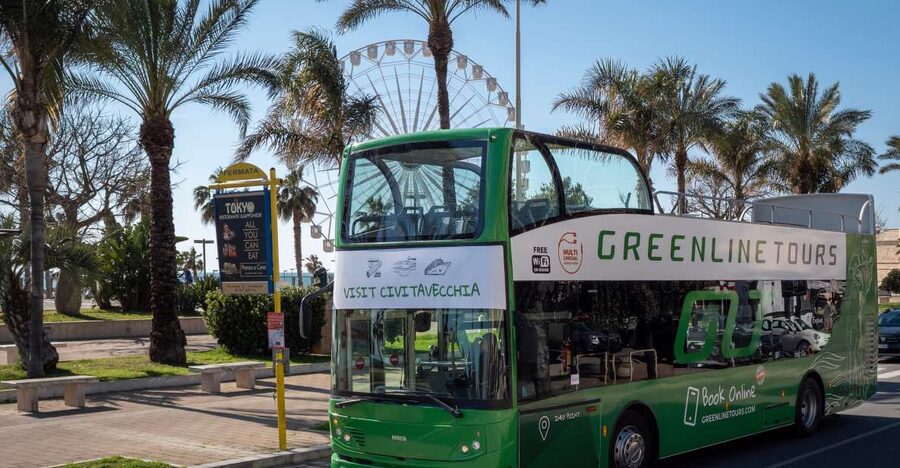 Civitavecchia: Hop-On Hop-Off Bus Ticket with Audio Guide - Old Port and promenade views, plus the spots around the “big harbor energy”