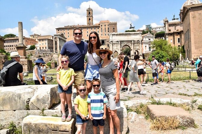 Colosseum & Ancient Rome for Kids Private Family Tour - Roman Forum stop: ruins you can climb and a Caesar connection