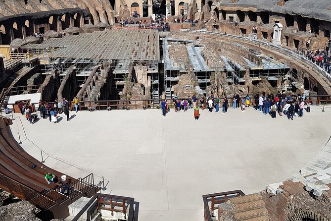 Colosseum Arena Floor Roman Forum and Palatine Hill Live Guide - Inside the Colosseum with arena access: what to expect in 1 hour