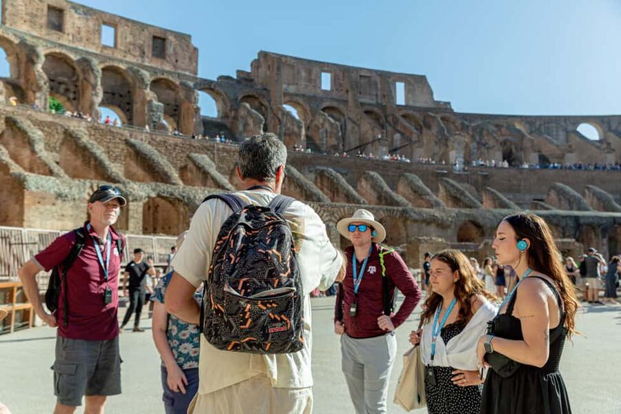 Colosseum Special Access Tour, with Ancient Temples & Tombs - Roman Forum and Palatine Hill, Caesar’s setting in 2 stages