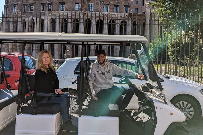 Explore Rome on a Golf Cart: Private Tour - Colosseum outdoor stop, no interior promises