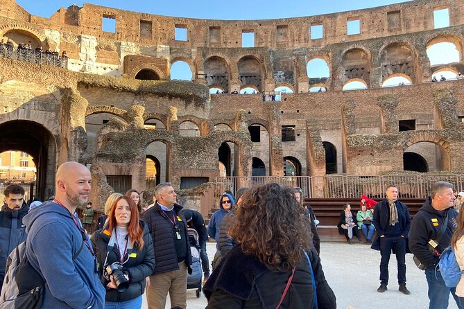 Express Colosseum with Arena Floor Guided Tour - Guides, Communication, and Small Group Size