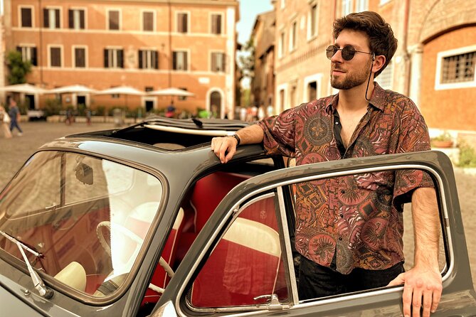 Fiat 500 in Rome - experience with a Roman - Giardino degli Aranci on the Aventine hill, the pause you will remember