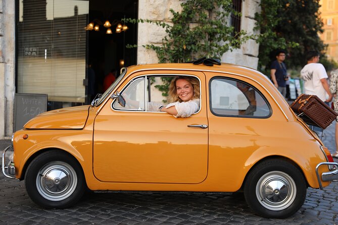 Fiat 500 Roma Professional Photography Service - Starting at Oppio Caffè Near the Colosseum