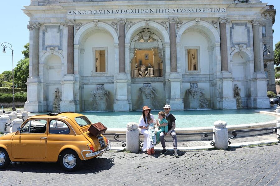 Fiat Cinquecento Vintage Rome City & Photo Tour - Meeting at Caffe Oppio near the Colosseum