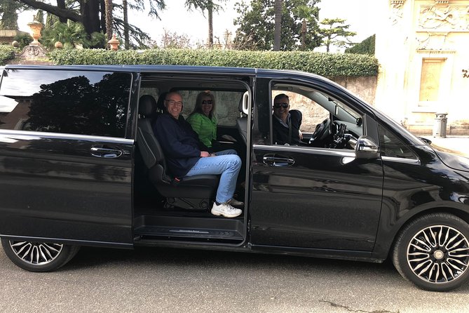 Fiumicino Airport private transfers with luxury Mercedes van - Key points before you book