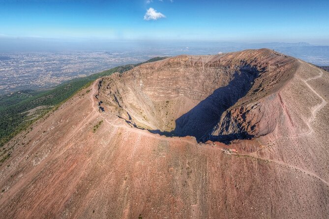 from Rome, Pompeii and Vesuvius - Driving up to Vesuvius, then climbing to the crater edge