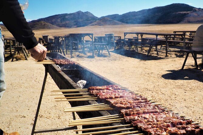 From Rome: Private Day Trip To Abruzzo, Hidden Gem Of Italy - Food at Ristoro Mucciante: BBQ lunch with Abruzzo wine, plus a TV-series connection