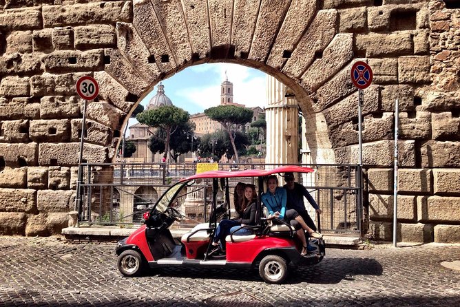 Full day private guided tour of Rome by golf-cart & Colosseum and Roman Forum - Morning route: quieter streets, churches, fountains, and fast photo stops