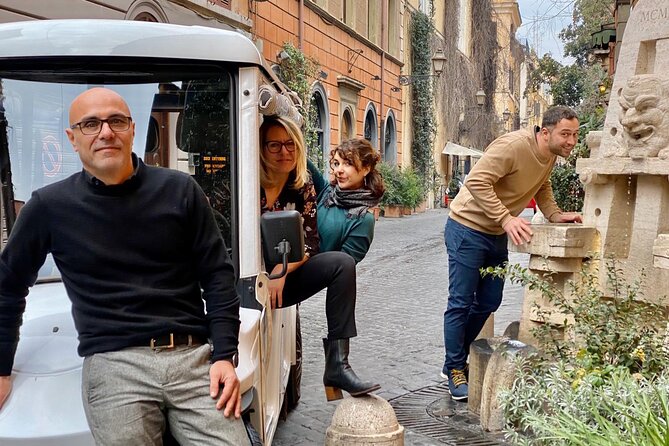 German Golfcart Tour - Stop 4: Trevi Fountain Coin Moment With Real People Energy