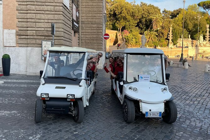 German Golfcart Tour - Stop 5: The Spanish Steps and the Trinita del Monti View