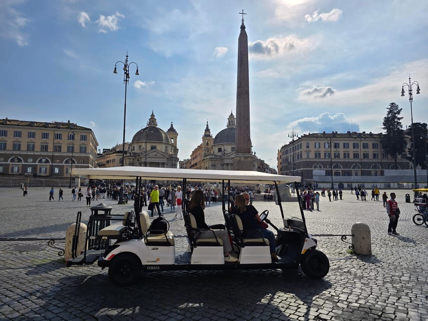 Golf Cart Tour of Rome: 3h with local guide and Gelato - Key things to know before you go
