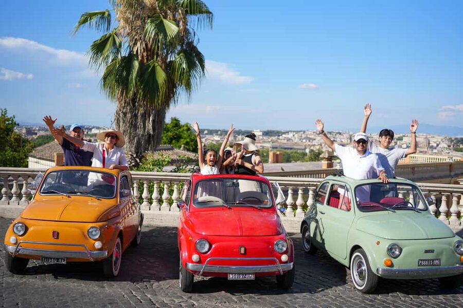 La Dolce Vita: Cruising Rome in a Classic Fiat 500 - Gianicolo Hill viewpoint: where Rome looks like a map