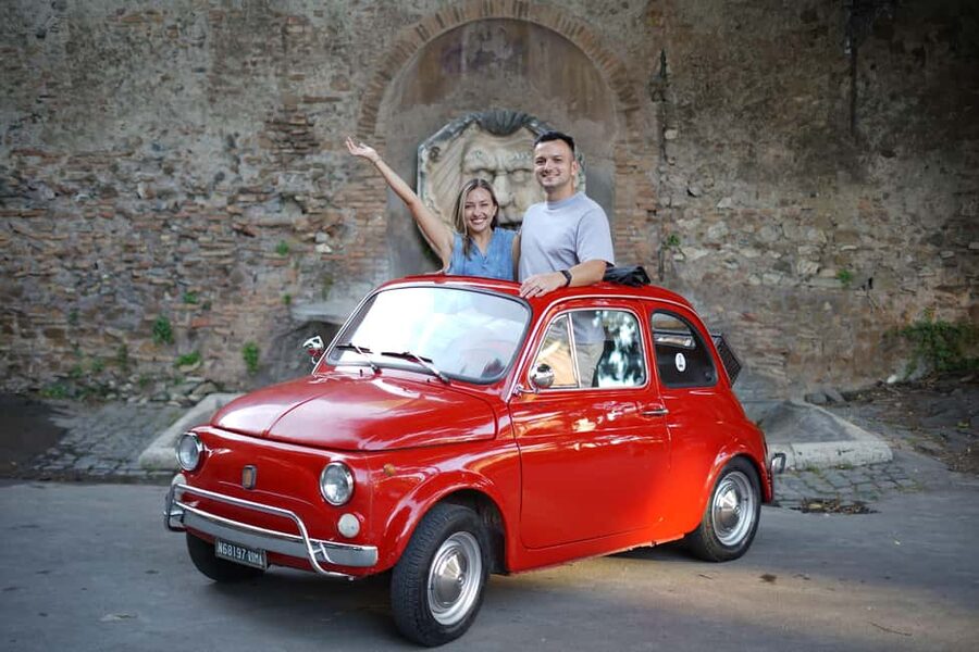 La Dolce Vita: Cruising Rome in a Classic Fiat 500 - Janiculum Hill and Fontana dell’Acqua Paola to close the loop