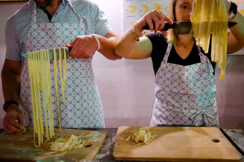Lunchtime Pasta Pro Workshop - Prosecco Welcome, Then Dough: Rolling Fresh Fettuccine