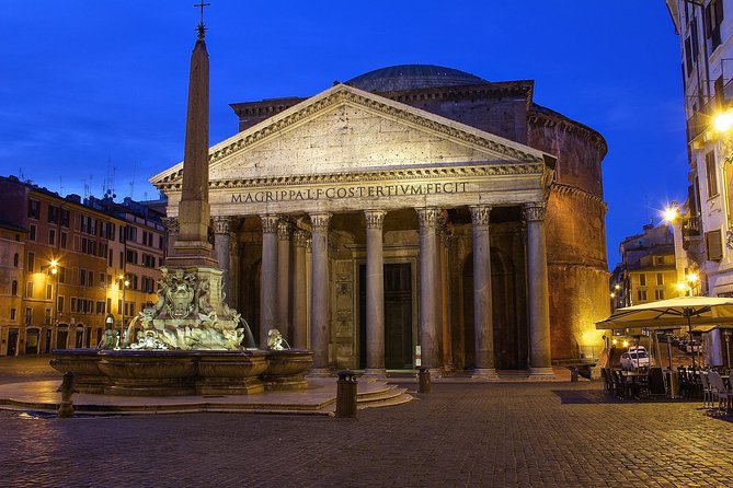 Night Tour of Rome with Local Pizza Dinner and Gelato Experience - Colosseum, Foro Romano, and Capitoline Hill Views From the Road