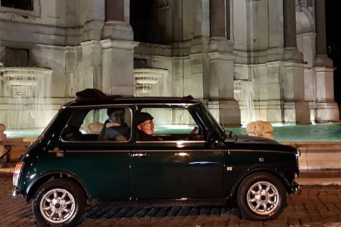 NIGHT TOUR THINK BIG, GO MINI! Rome in Mini Cooper Classic Cabrio - Vatican glow: St. Peter’s Square and the Pantheon at night