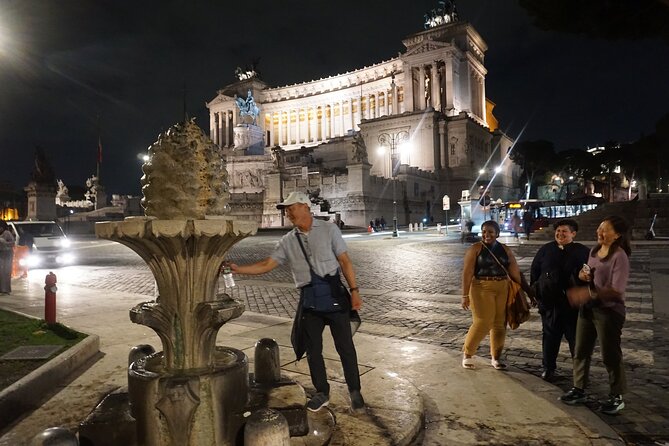Nocturnal Rome Golf Cart Tour - Trevi Fountain after dark: famous, but with better breathing room