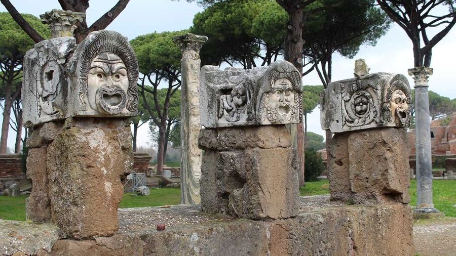 Ostia Antica Small Group Tour - Square of the Guilds: where commerce had a front door