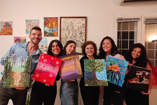 Paint and Free Flowing Wine Art Class in Rome with Pizza - Why this Rome paint-and-wine class works on a busy day
