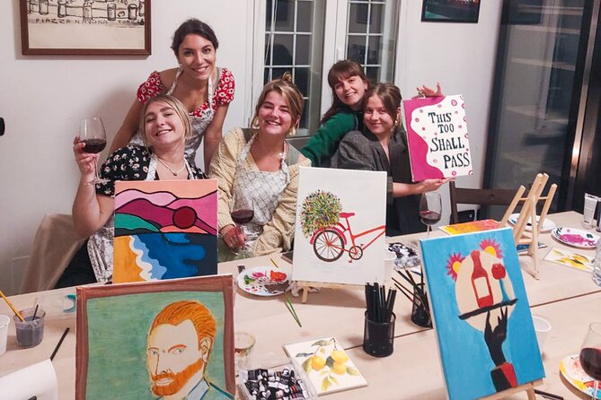 Paint and Free Flowing Wine Art Class in Rome with Pizza - Price and value: is $71.05 a fair deal?