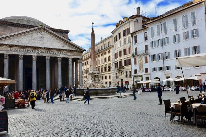 Pantheon Private Guided Tour - Rome's Iconic Ancient Temple - Stop 2: Piazza della Rotonda fountain and the obelisk with a crucifix