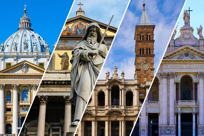 Papal Basilica's of Rome Guided Tour By Golf Cart - Your four-basilica circuit, what each stop is really about