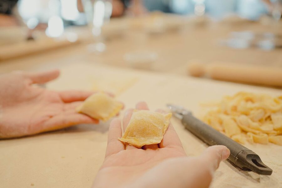 Pasta & Tiramisù making in the heart of Rome - The Meal Part: Wine, Prosecco, and What You Actually Eat