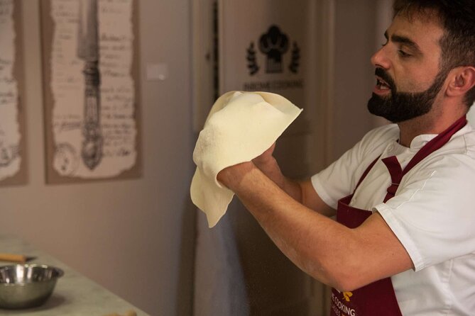 Pizza and Gelato Making Class in Rome - Corso del Rinascimento, inside a 17th-century kitchen