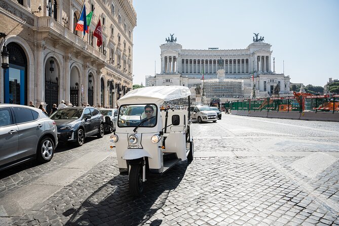 Private 2 Hour VIP Tuk Tuk Tour with Hotel Pickup and Prosecco - Why Rome by electric tuk-tuk feels like the smart shortcut