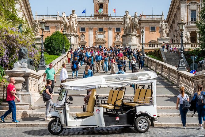 Private: 3 hours ETuk Tour in Rome - Circo Massimo and the Roman Forum area, where Rome feels huge