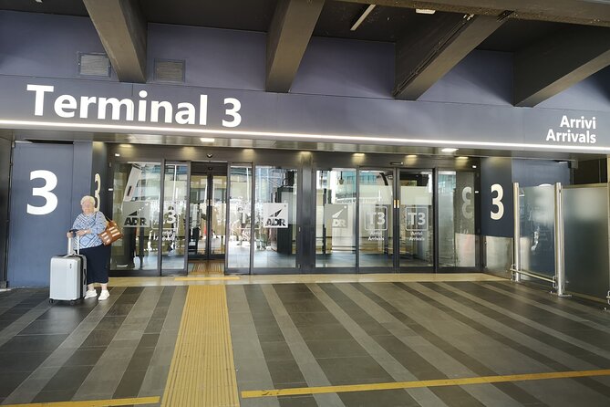 Private Transfer From/To Airport or Port or Rome city. - Meeting point reality check after baggage claim