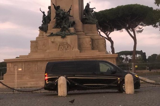 Private Vip Airport Transfer from Rome Airport to Rome city hotel - The Mercedes Benz ride: comfort, English support, and traffic reality