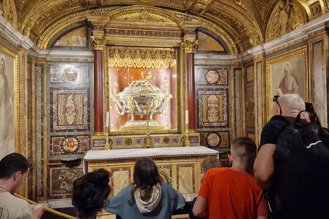 Relics from Passion of the Christ Tour in Rome - Stop 3: Scala Santa, Pilate’s judgment steps and the icon by St Luke