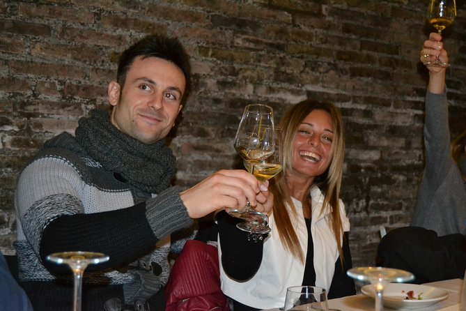 Roman countryside Food & Wine Tasting in a medieval winery - Inside Cantina Castello di Torre in Pietra, a 12th-century cellar setup