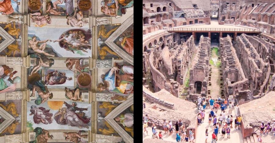 Rome: 1 Day Vatican & Colosseum Tour - Meeting at Colle Oppio Park, then walking into the ancient center