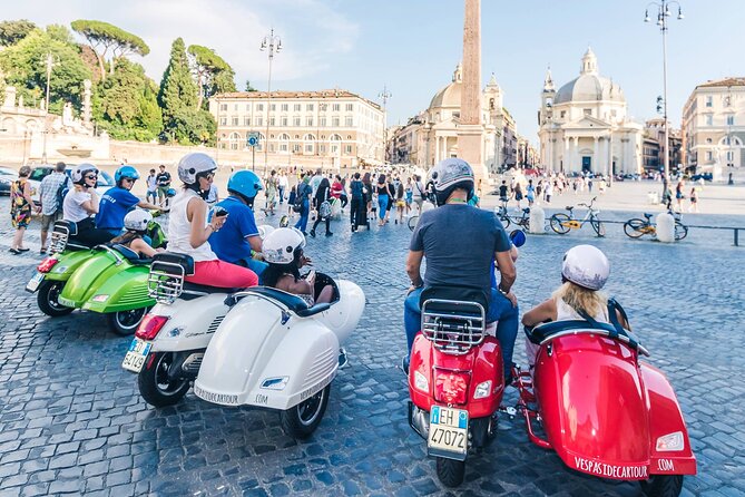 Rome Afternoon Sightseeing Vespa Sidecar Tour with Gourmet Gelato - Terrazza del Gianicolo: the view break Rome needs