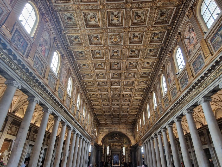 Rome: Ancient Jubilee in the 4 Major Basilicas - Santa Maria Maggiore: Golden Interior, Nativity Crib Relic, and Salus Populi Romani