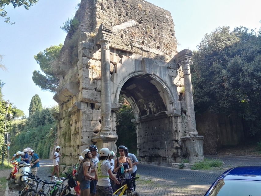 Rome: Appian Way Aqueducts Bike Tour (UPG Catacombs & Lunch) - Porta San Sebastiano to the Catacombs option: balancing riding and walking