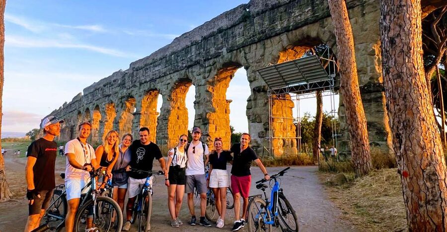 Rome: Appian Way & Catacomb Sunset E-bike Tour with Aperitif - Key highlights you will actually feel