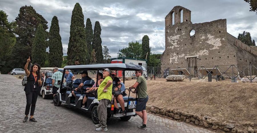 Rome: Appian Way & Catacombs Golf Cart Shared Tour - Getting there: Via Appia Antica 60 and what to expect at the start